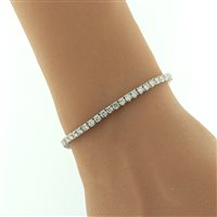 Bracciale Fanton Gioielli Donna TENNIS DIAMANTI in Oro bianco Diamante 3.55 Ct BROR-140-52 - BROR-140-52